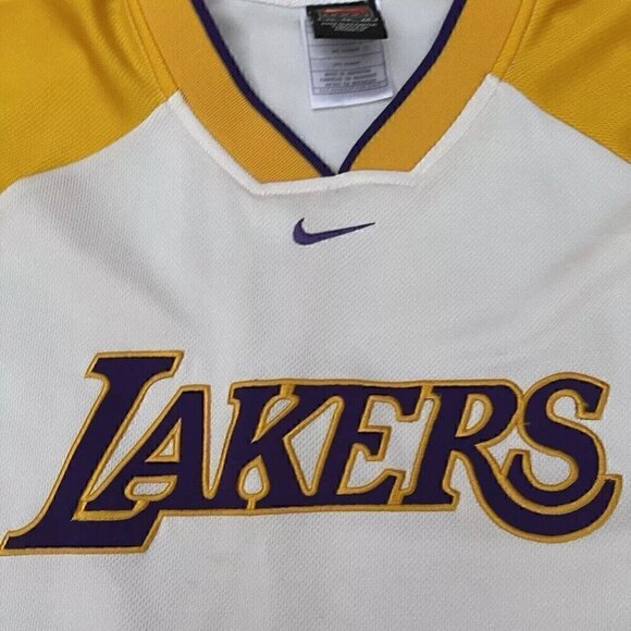 Rare Vintage Nike Los Angeles LA Lakers Warm Up Shooting Shirt Size XL - Picture 10 of 16